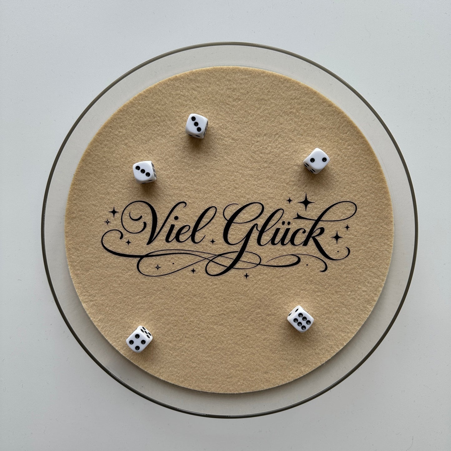 Würfelbrett - Viel Glück