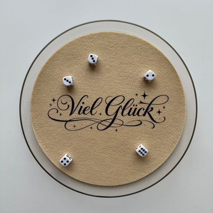 Würfelbrett - Viel Glück